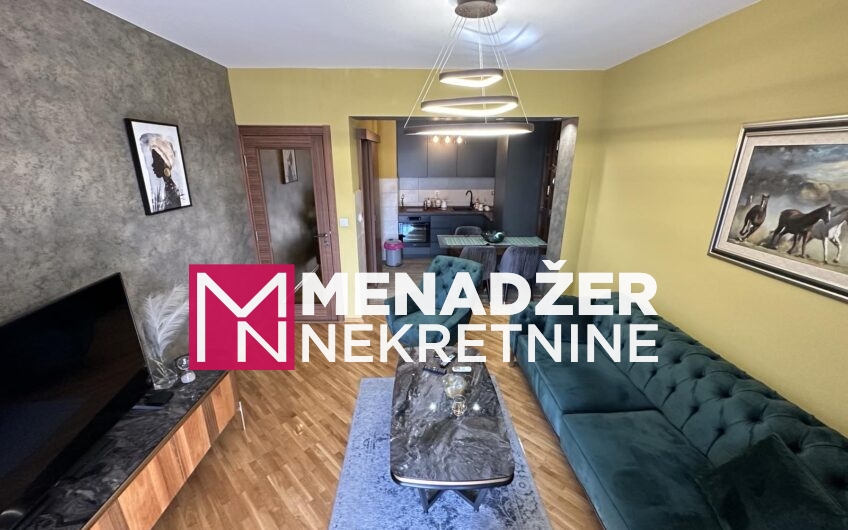 JEDNOSOBAN LUX NAMJEŠTEN STAN 50m2-PREKO MORAČE