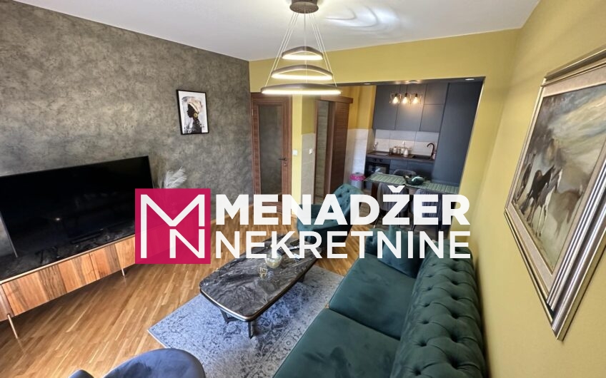 JEDNOSOBAN LUX NAMJEŠTEN STAN 50m2-PREKO MORAČE