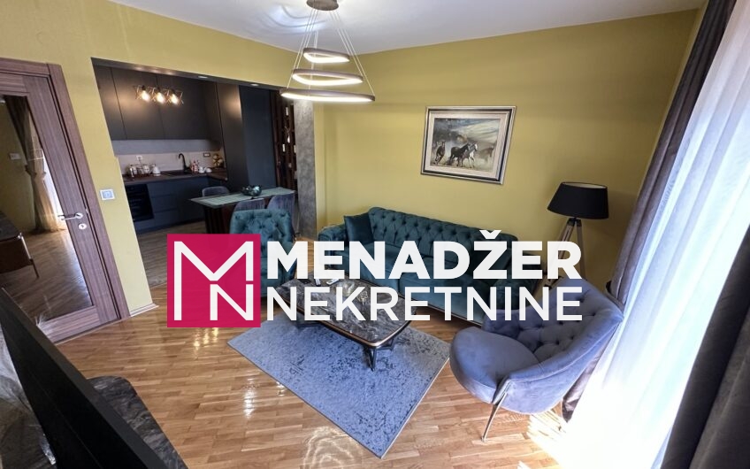 JEDNOSOBAN LUX NAMJEŠTEN STAN 50m2-PREKO MORAČE