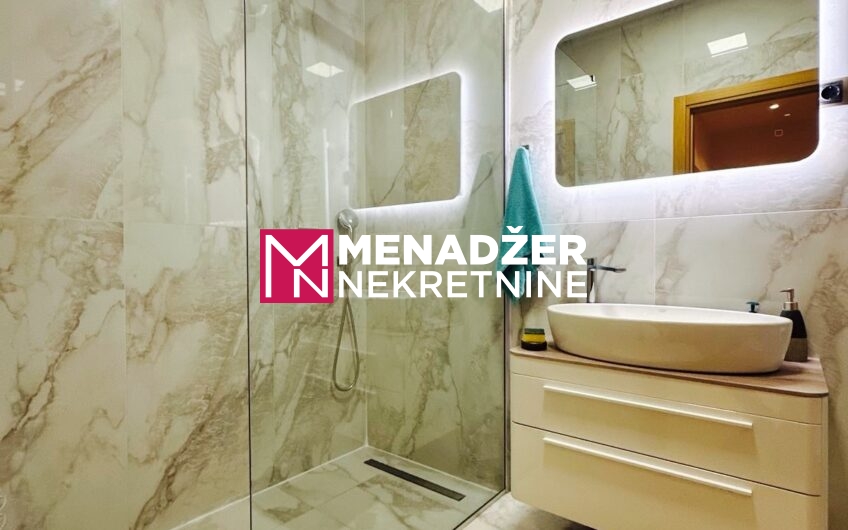 DVOSOBAN LUX NAMJEŠTEN STAN 75 m2, GARAŽA – PREKO MORAČE