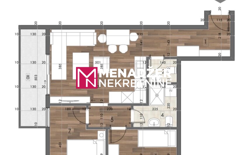 DVOSOBAN STAN 60 m2 – DONjA GORICA
