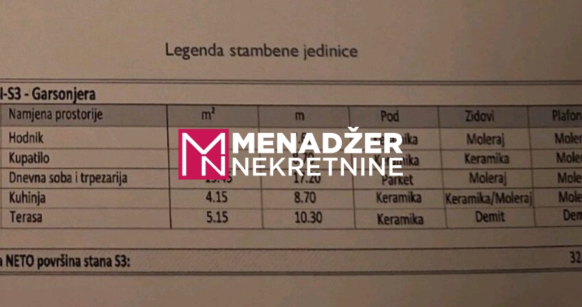 GARSONjERA 32 m2 – MOMIŠIĆI