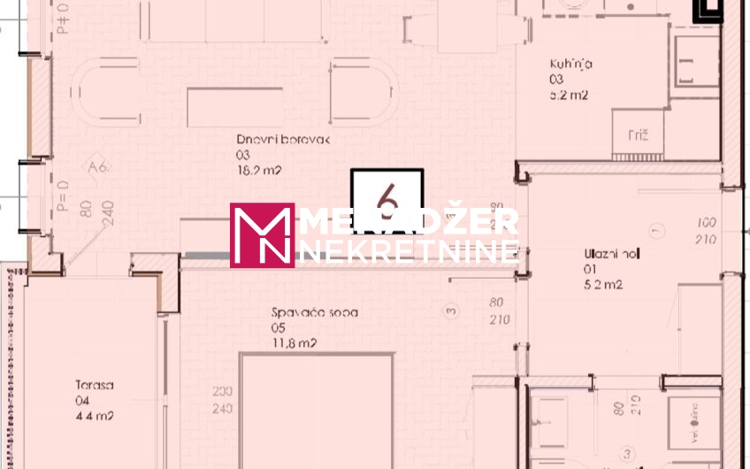 JEDNOSOBAN STAN 48 m2 – ZABJELO